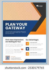 Professional and modern Corporate Business with Eye-Catching Flyers Template Design Graphic