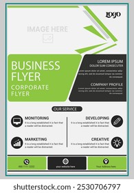 Professional and modern Corporate Business with Eye-Catching Flyers Template Design Graphic