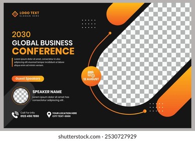 Professional and modern Corporate Business with Eye-Catching Flyers Template Design Graphic