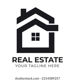 Diseño del logotipo de la casa inmobiliario minimo moderno profesional creativo Resumen