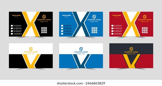 Professional Modern  Creative and Clean Corporate visiting Business Card design Template
