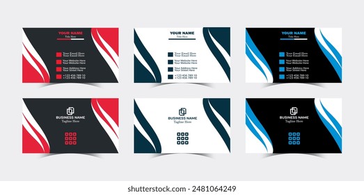 Professional Modern Creative and Clean Corporate company visiting Business Card design Template