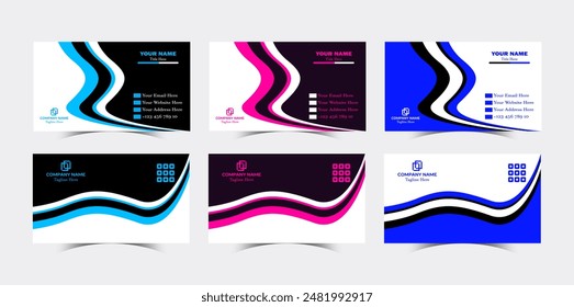 Professional Modern Creative and Clean Corporate company visiting Business Card design Template
