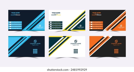 Professional Modern Creative and Clean Corporate company visiting Business Card design Template
