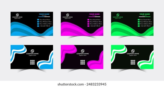 Professional Modern Creative and Clean Corporate company visiting identify Business Card design Template