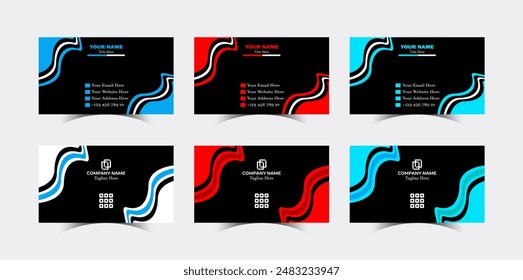 Professional Modern Creative and Clean Corporate company visiting identify Business Card design Template