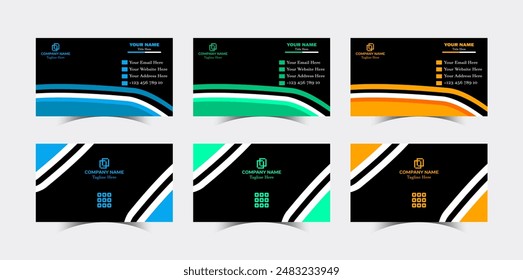 Professional Modern Creative and Clean Corporate company visiting identify Business Card design Template