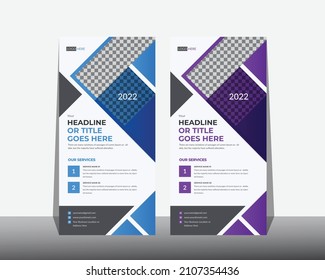 Professional Modern and creative corporate Rack Card Design, DL Flyer Templates for Commercial and Multipurpose Use
