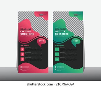 Professional Modern and creative corporate Rack Card Design, DL Flyer Templates for Commercial and Multipurpose Use
