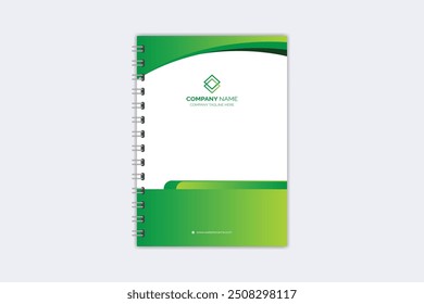 Professional modern creative notebook cover template