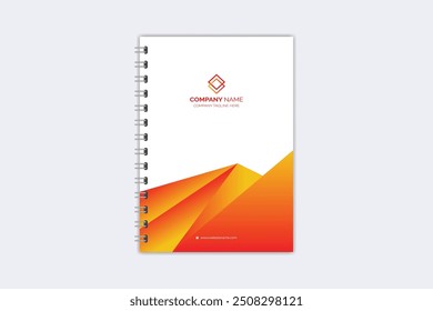 Professional modern creative notebook cover template