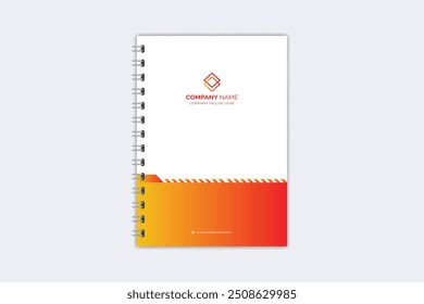 Professional modern creative notebook cover template