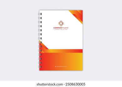 Professional modern creative notebook cover template