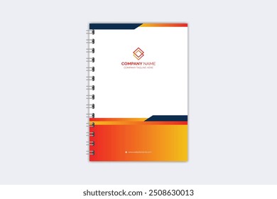 Professional modern creative notebook cover template