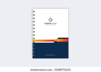 Professional modern creative notebook cover template
