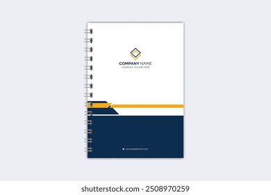 Professional modern creative notebook cover template
