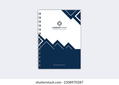 Professional modern creative notebook cover template
