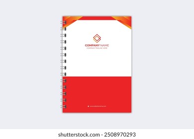 Professional modern creative notebook cover template

