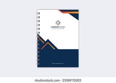Modelo de capa para notebook criativo moderno profissional
