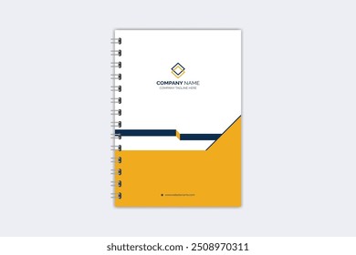 Professional modern creative notebook cover template
