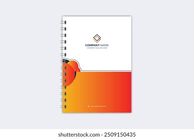 Professional modern creative notebook cover template