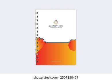Professional modern creative notebook cover template