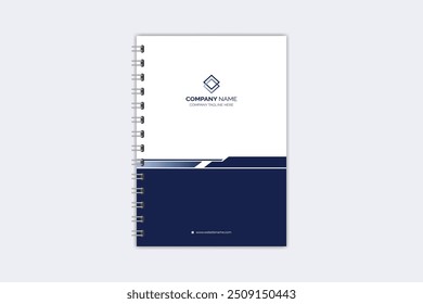 Professional modern creative notebook cover template
