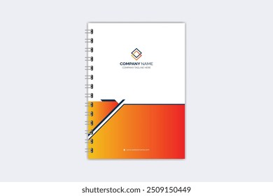 Plantilla creativa moderna de la cubierta del cuaderno del Profesional