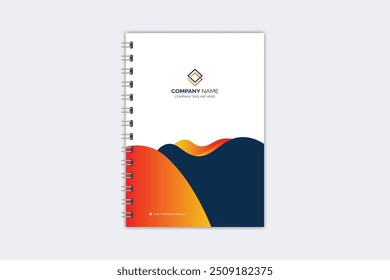 Professional modern creative notebook cover template
