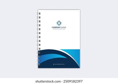 Professional modern creative notebook cover template
