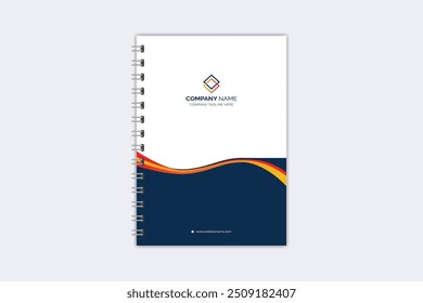 Modelo de capa para notebook criativo moderno profissional
