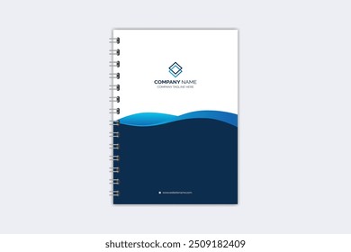 Professional modern creative notebook cover template
