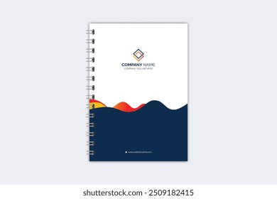 Professional modern creative notebook cover template
