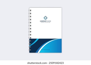 Professional modern creative notebook cover template
