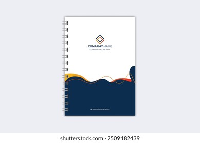 Professional modern creative notebook cover template
