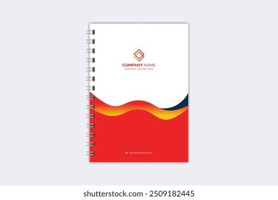 Professional modern creative notebook cover template
