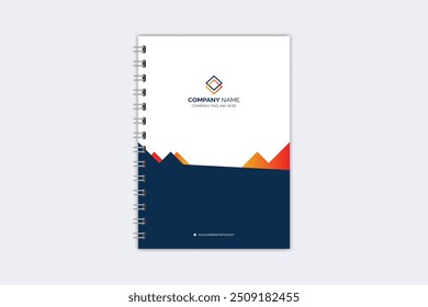 Plantilla creativa moderna de la cubierta del cuaderno del Profesional
