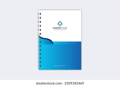 Professional modern creative notebook cover template
