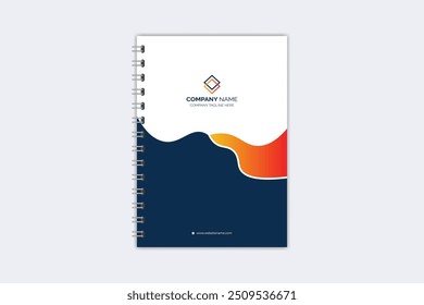 Professional modern creative notebook cover template