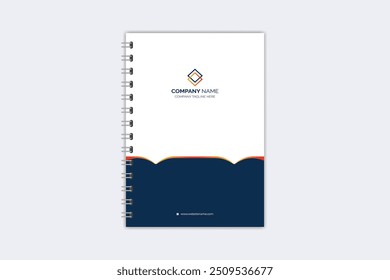 Professional modern creative notebook cover template