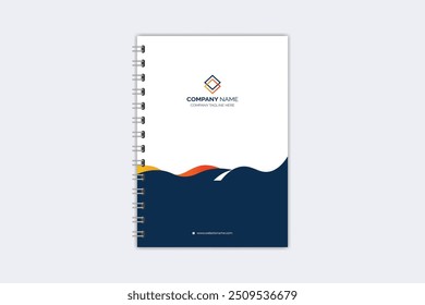 Plantilla creativa moderna de la cubierta del cuaderno del Profesional