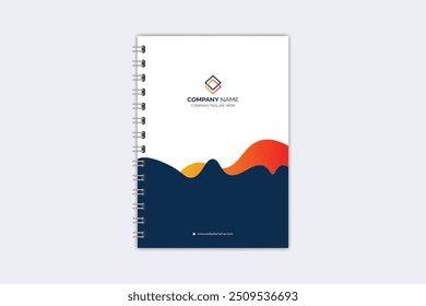 Professional modern creative notebook cover template