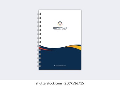 Professional modern creative notebook cover template
