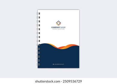 Professional modern creative notebook cover template