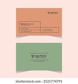 Professional Modern Double Sided Business Card Design