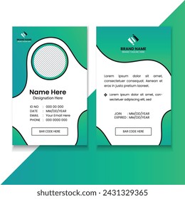 Professional Modern ID Card Design Template