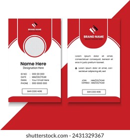 Professional Modern ID Card Design Template