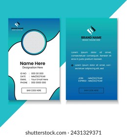 Professional Modern ID Card Design Template