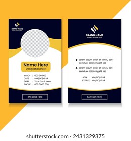 Professional Modern ID Card Design Template