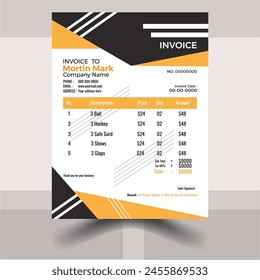 Professional And Modern Invoice Design
